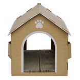 Maison pour chat &agrave; d&eacute;corer avec grattoir int&eacute;gr&eacute;