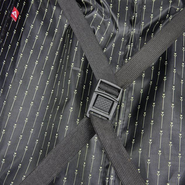 Valise cabine 64L trolley plastique ABS motif tropical avec cadenas 44x26xH67cm