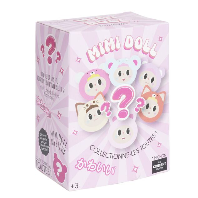 Porte-cl&eacute; peluche mimi doll surprise &agrave; collectionner &Oslash;10cm (plusieurs mod&egrave;les)