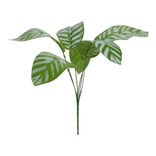Feuille plante verte rodhéa artificielle piquet 5 feuilles 17xH27cm