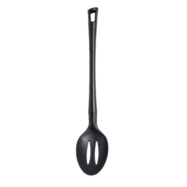 Cuill&egrave;re &agrave; fente en plastique noir L.33,5cm