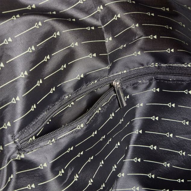 Sac de voyage canevas beige et marron 49x24xH31cm