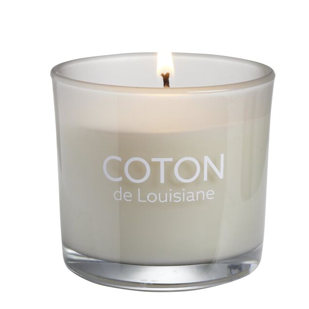 Bougie dans verre Ambiances Devineau senteur coton de louisiane 20H