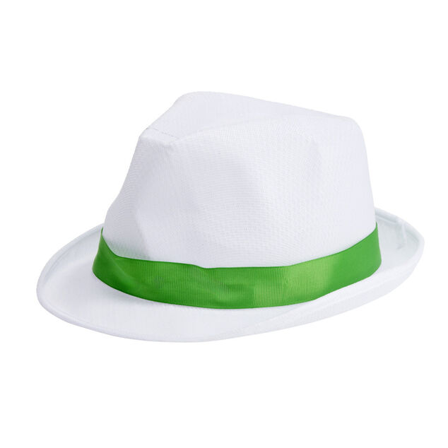 Chapeau d&eacute;tective blanc liser&eacute; color&eacute; (3 mod&egrave;les)