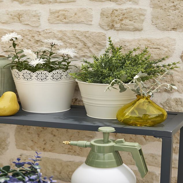 Soliflore dame jeanne verre transparent Ø11xH9,5cm