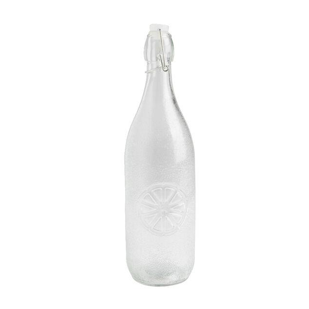 Bouteille limonade 1L verre ambre &Oslash;8,2xH31,5cm
