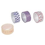 Rouleau adh&eacute;sif masking tape design fantaisie x 3