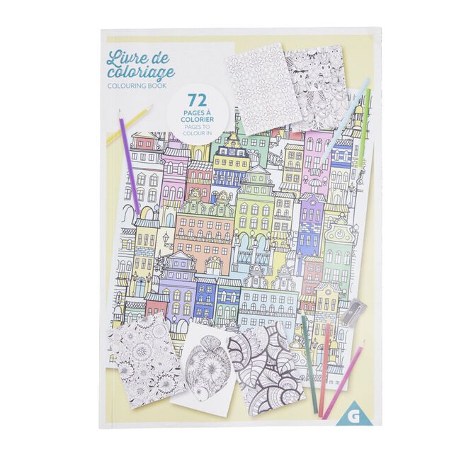 Livre de coloriage pour adulte A4 de 72pages 29,7x21cm