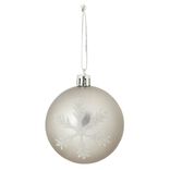 Boule de Noël motif tradition brillant