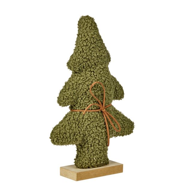 Sapin de No&euml;l &agrave; poser effet bouclette H30cm (3 mod&egrave;les)