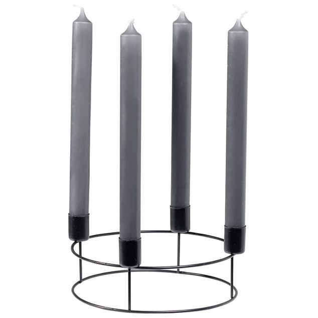 Couronne chandelier m&eacute;tal noir