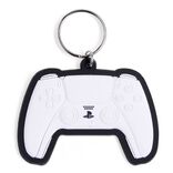 Porte-cl&eacute; forme manette de PlayStation caoutchouc blanc