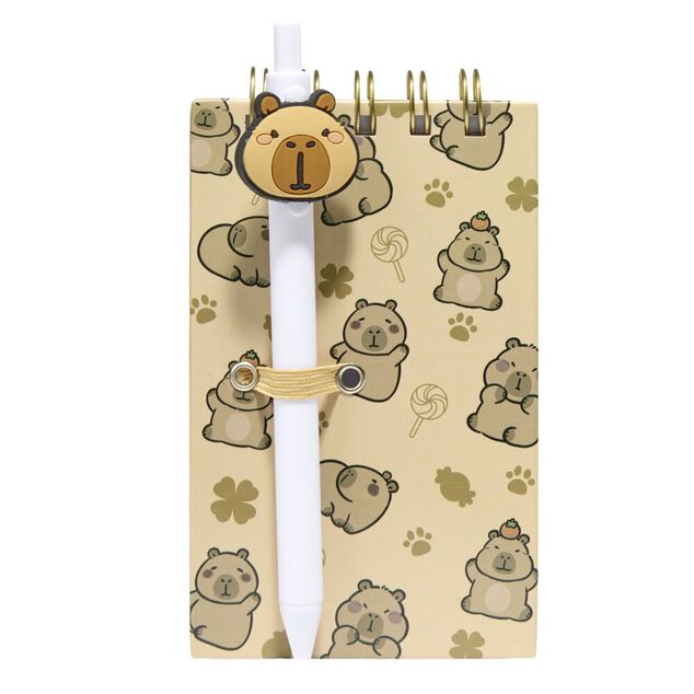 Carnet de notes avec stylo couverture multicolore 8x14,4cm (2 mod&egrave;les)