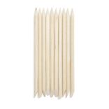 Lot de 10 bâtonnets repousse-cuticules en bambou