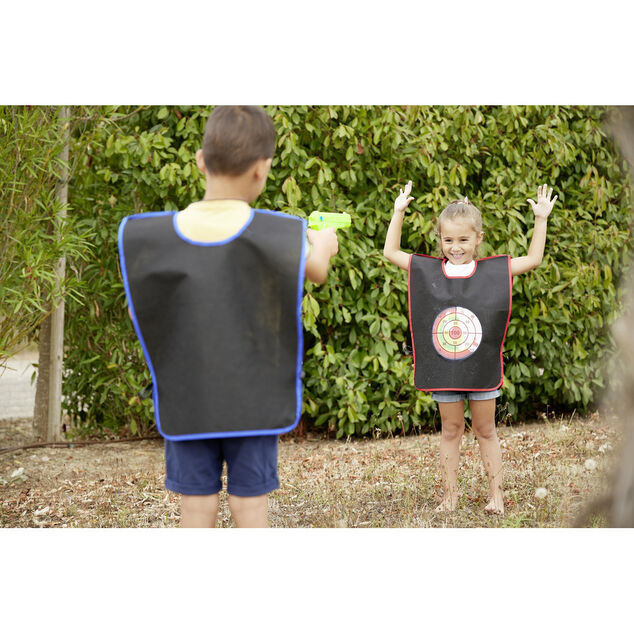 Jeu de cible avec pistolet &agrave; eau plastique (4 pi&egrave;ces)