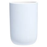 Gobelet c&eacute;ramique bleu clair int&eacute;rieur blanc &Oslash;6,8xH10cm
