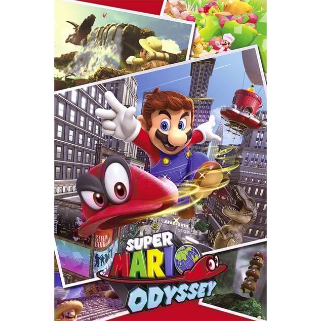 Poster Super Mario Odyssey - Collage