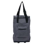 Sac de courses 30L pliable avec 2 roues  - L33xl20xH92cm