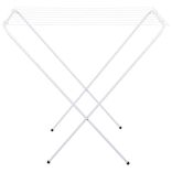 S&eacute;choir 7m d'&eacute;tendage acier blanc 79x40xH81cm