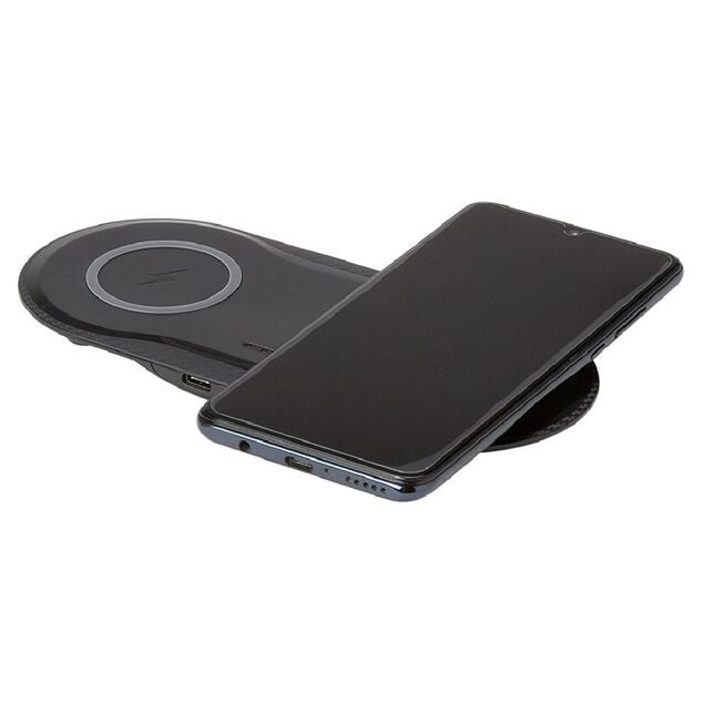 Chargeur sans fil double noir