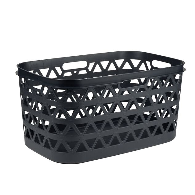 Pani&egrave;re &agrave; linge Oceanna plastique bleu 45L