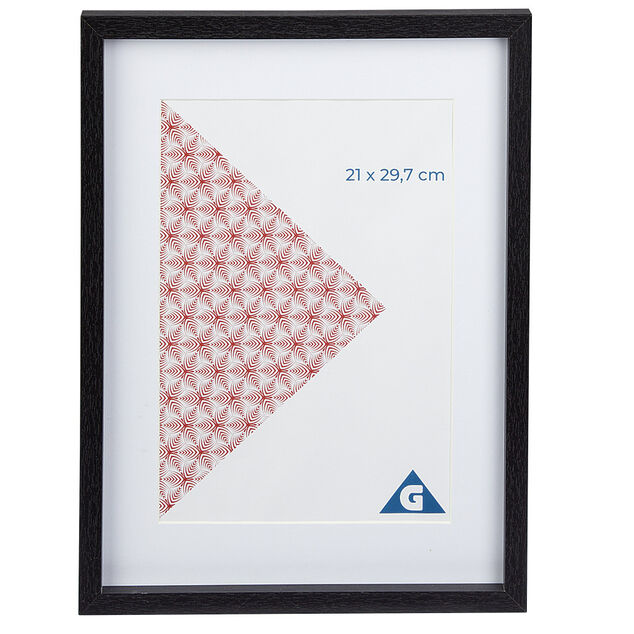 Cadre photo bois noir 30x40cm pour photo 21x29.7cm