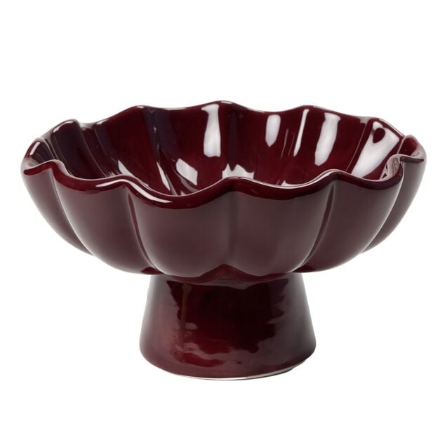 Vide-poche forme fleur en c&eacute;ramique &Oslash;12xH21cm (2 mod&egrave;les)