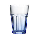 Verre bas en verre bleu H12cm