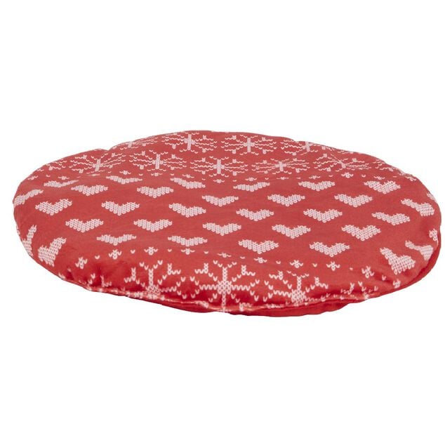 Panier de couchage avec galette rouge