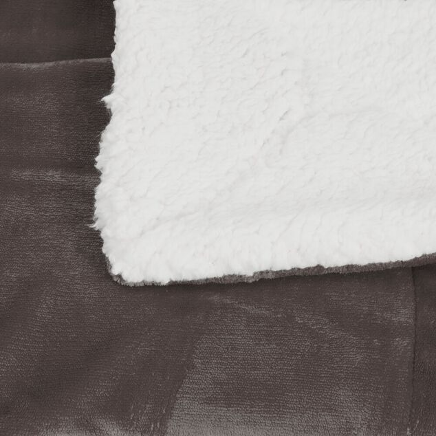 Plaid pilou pilou 127x152cm gris foncé