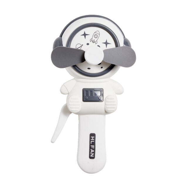 Ventilateur manuel forme astronaute 3 coloris