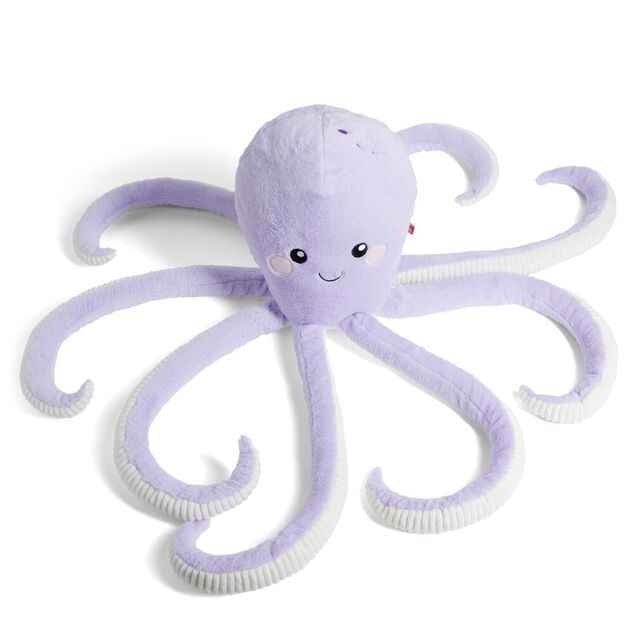 Peluche pieuvre L80cm polyester violet