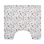 Contour WC PVC motif terrazzo blanc marron bleu 49,5x15cm