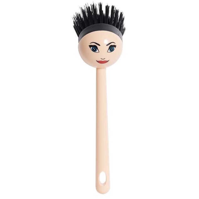 Brosse &agrave; vaisselle t&ecirc;te de poup&eacute;e