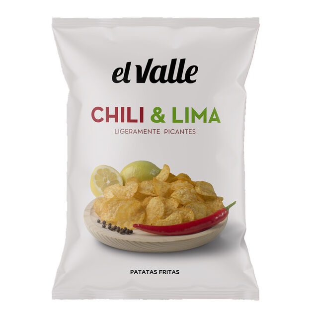 Chips El Valle saveur piment et citron vert 130g
