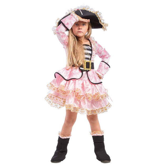 D&eacute;guisement Pirate robe rose 7/10 ans