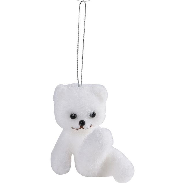 Suspension de Noël forme ours blanc