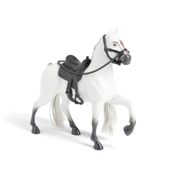 Kit de jeu écurie et cheval blanc ou marron