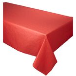 Nappe damass&eacute;e rouge en papier 6 m