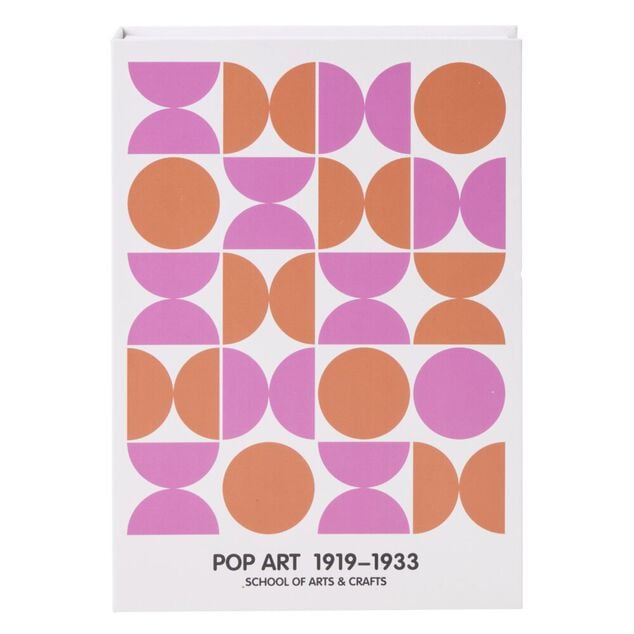 Bo&icirc;te livre carton &ldquo;Pop art&rdquo; rose 18x25cm