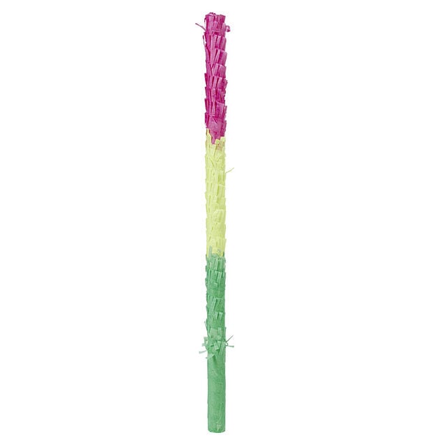 B&acirc;ton pour pi&ntilde;ata vert jaune et rouge en carton