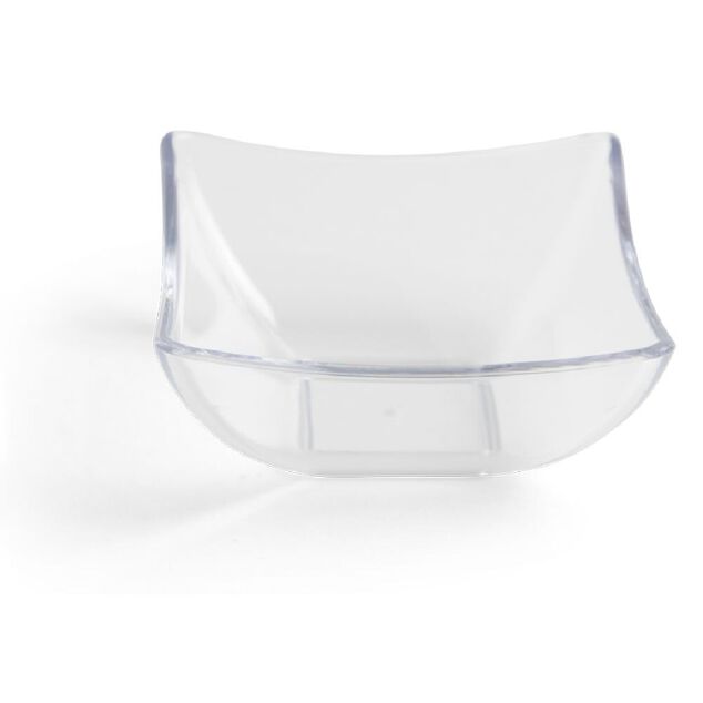 Lot de 6 verrines 95ml plastique transparent &Oslash;7,9xH3,6cm