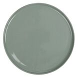 Assiette ronde plate Nordic porcelaine vert