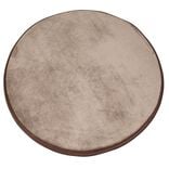 Tapis rond uni gris &Oslash;80 cm