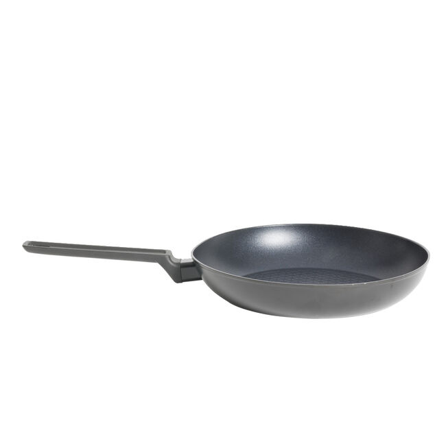 Po&ecirc;le tous feux dont induction aluminium noir &Oslash;28cm
