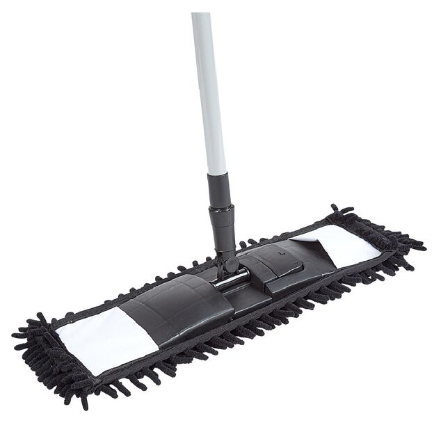 Balai plat microfibre noir