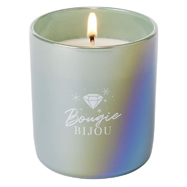 Bougie bijou bracelet dor&eacute; senteur pin 36h