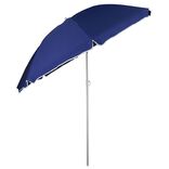 Parasol inclinable bleu Ø160xH195cm