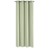 Rideau &agrave; oeillets 140x240cm uni vert c&eacute;ladon