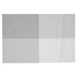 Set de table rectangulaire plastique blanc et gris